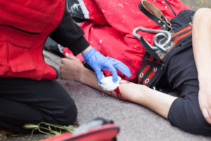 First aid after workplace accident